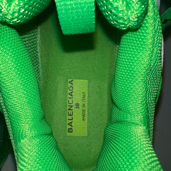 Balenciaga Triple S Green Shoes Women’s Size 7 - Picture 8 of 9